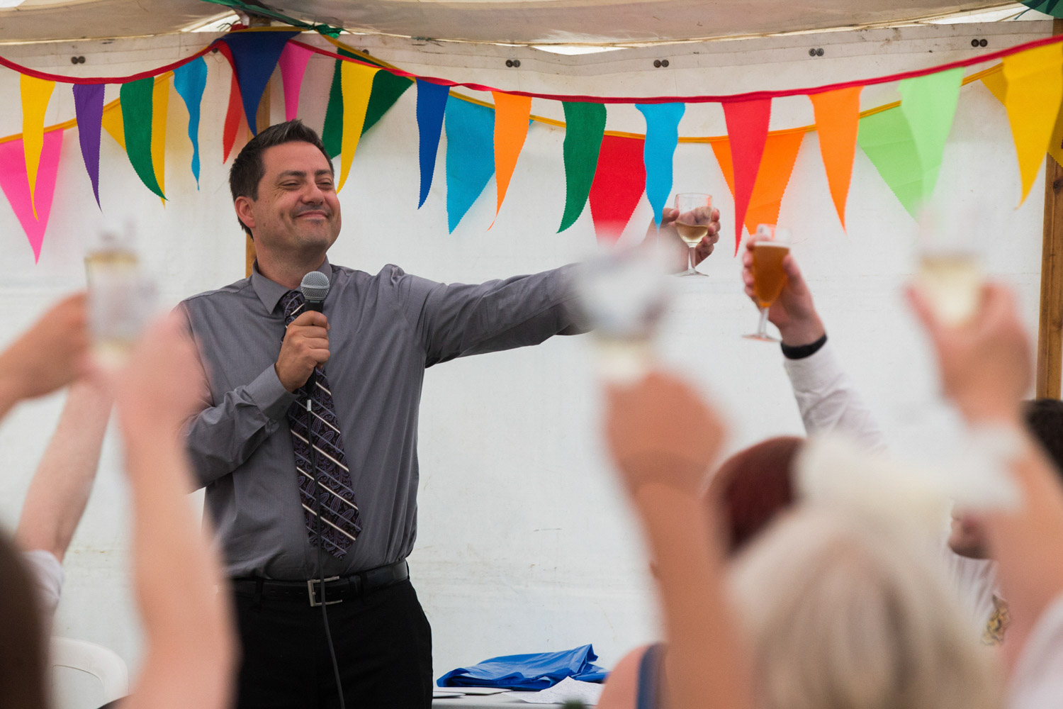 Cheers to the couple